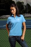 US Open 2008 Women's Patriotic Pique Polo - Carolina Blue