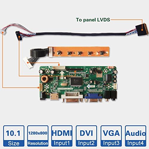 sunkee 10.1" inch 1280*800 LED Backlight NT68676 (HDMI+DVI+VGA+Audio) LCD controller board kit Laptop screen DIY monitor driver board (please provide your LCD Model)