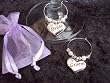 Bride & Groom Wedding Wine Glass Charms Gift Set/Present