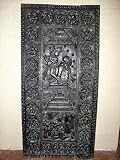 Orissa Antique Carving Hindu God Radha Krishna Hand Carved Door Panel 72
