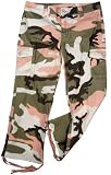 Girls Capri Pants in Subdued Pink Camo