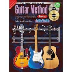 Progressive Guitar Method Tablature Book, CD and DVD