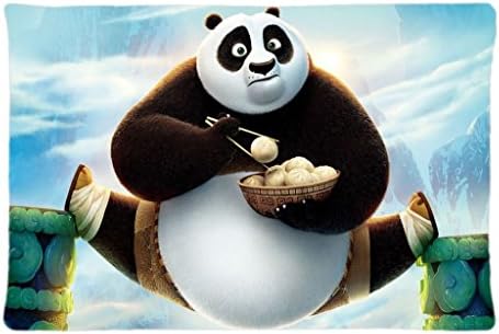 KateCase Design Kung Fu Panda Custom Pillow Cases 20"x30" inches Cotton Rectangle Zippered PillowCase