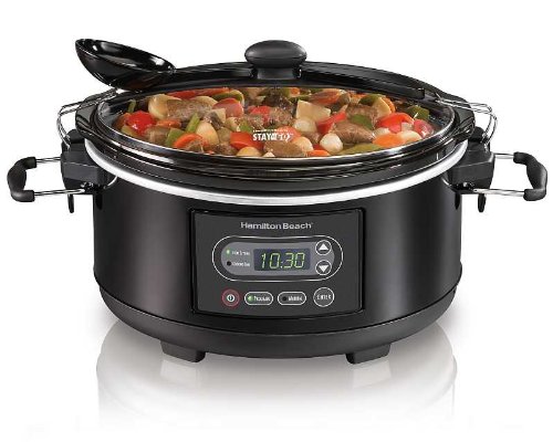 Hamilton Beach Programmable Stay or Go 5 Qt Slow Cooker 33957