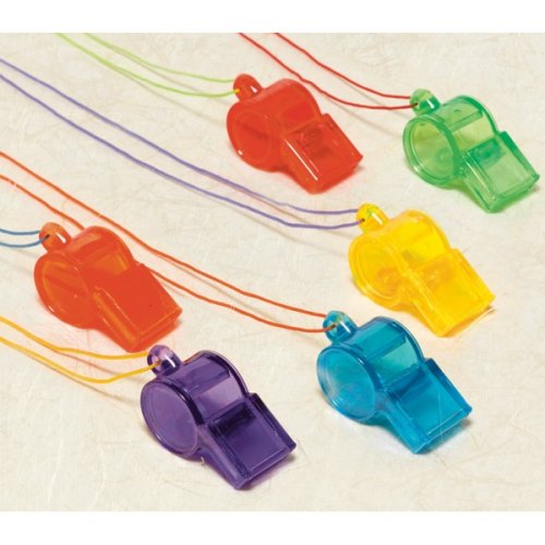 Party Favors 12/Pkg-Sports Whistles