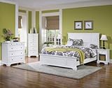 Naples Queen Size Bedroom Set in White - Home Styles - 5530-5014-BSET-1