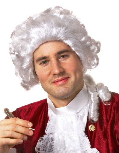 White Colonial Man Wig