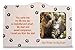 BANBERRY DESIGNS Pet Memorial Picture Frame - Paw Prints On My Heart Photo Frame - Remember a Faithful Furry Friend - Loss of a Beloved Pet - 9