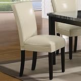 Set of 2 Carter Cream Upholstered Dining Side Chair