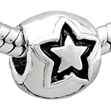 Pugster Black Star Pugster Beads Pandora Chamilia Biagi Charms Compatible