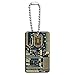 Blue Computer Motherboard - Processor CPU Memory Wood Wooden Rectangle Key Chain