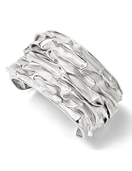 Leslies SS plated Medium Domed Scrunch Bangle