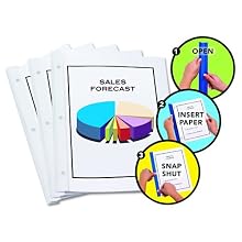 Redi-Tag Redi-Bind Binder Bars, 50-Sheet Capacity, Frost, 12 Bars per Pack (13009)