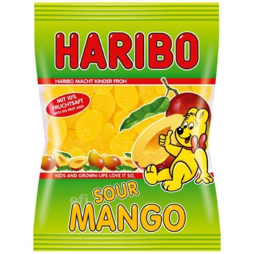 Haribo Sour Mango Gummi Candy-175 g