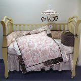 Waverly Rose Toile 4 Piece Crib Bedding Set by Crown Crafts