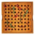 Painted Wood Snakes and Ladders Game