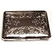 Chrome ID/Card Case - Business Card Holder or Wallet - Engraved Vine Pattern