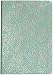 Turquoise Embossed Silver Vines Diary Journal - Lined Pages, 6" x 8"