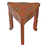 Antique Style End Table/ Sofa Table / Accent Table Floral Motif (Tibet)
