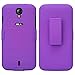 Studio 6.0 HD Case, SOGA [Holster Combo Series] Slim Hard Armor Case with Kickstand and Swivel Belt Clip for BLU Studio 6.0 HD D650A (NOT Compatible With BLU STUDIO 6.0 LTE) - Purple