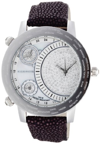 K&BROS Women's 9146-3 On The Road 3 Movements Stainless Steel Watch