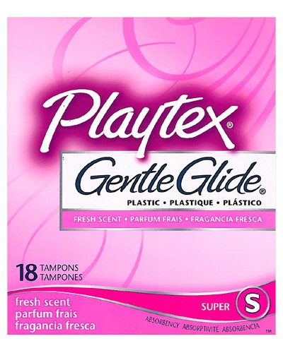 Playtex® Femcare Gentle Glide® Fresh Scent Tampons - Super: 18 Count (Pack of 6) 108 Tampons Total