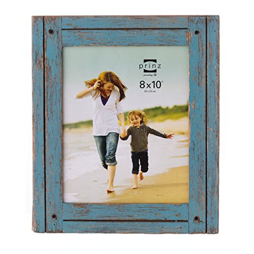 8x10 Homestead Distressed Blue Wood Frame Garden Decor Picture Frames