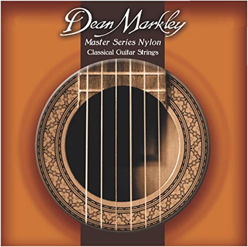 Dean Markley Classical Nylon Guitar Strings, Master Series 28-43 Normal Tension Nylon String Guitar with Rich Bass Tone & Smooth Feel, Polished with Finest Grade Nylon Strings, Made in USA
