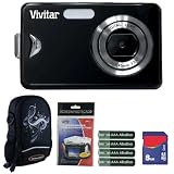 Vivitar Vivicam V8025 8.1MP 8X With 2.4IN. LCD Black Digital Camera Plus 8GB Accessory Kit