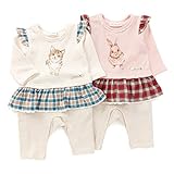 Lily ivory(リリー アイボリー) カバーオール (70～80cm) キムラタンの子供服 (71615-163) ピンク 80