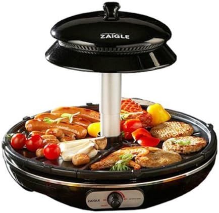 ZAIGLE ZR-0907 INFRARED WELL-BEING ROASTER/ PREVENT SMELL*SMOKE*OIL SPLASH ~Black free shipping