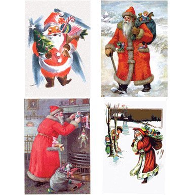 Father Christmas Pack of 20 Christmas Cards (Mini Box)||RF10F