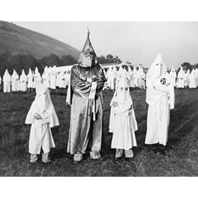1948 KU KLUX KLAN GRAND DRAGON & CHILDREN KKK PHOTO