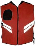 MOTORCYCLE SCOOTER Orange Reflective Visibility Vest