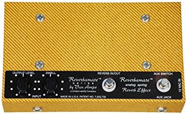 VanAmps Sole-Mate Reverb Pedal Bundle w/ 4 free Items: StageTrix Setting Saver Pen, StageTrix Pedal Fastener, 2x Hosa Patch Cables