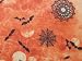 Clothworks Gone Haunting Orange Bat Spiderweb Halloween Fabric Yard