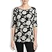 Lucky Brand Women's Black Floral Top