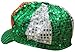St. Patrick's Day Tri Color Sequin Shamrock NewsBoy Hat