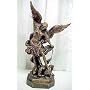 "The Fall Of Lucifer" Bronzed Statue St. Michael Angel
