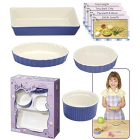 Porcelain Bakeware Set for Childrens Kitchen by Children Cooking Sets