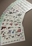 6 Packs Butterflies Temporary Tattoo Flash with Glitter