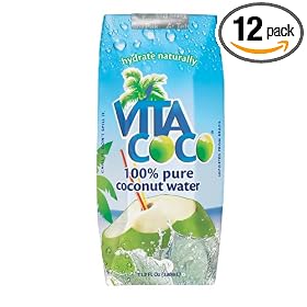 Vita Coco 100% Pure Coconut Water, 11.2-Ounce Containers (Pack of 12)