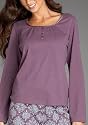 Jockey Long Sleeve Solid Pajama Top Plus Size Sleepwear