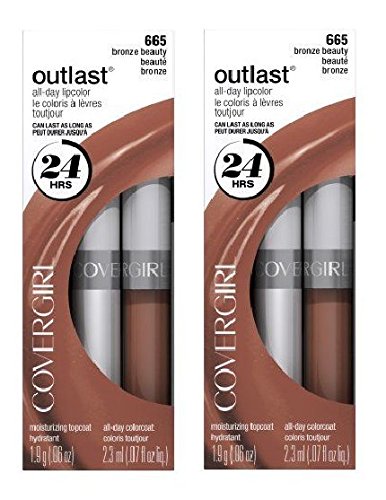 CoverGirl OutLast All Day LipColor #665 Bronze Beauty 2 Pack Set!