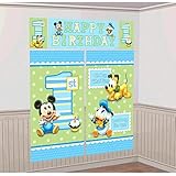 Mickey Mouse 1st Birthday Scene Setters Wall Decorating Kit