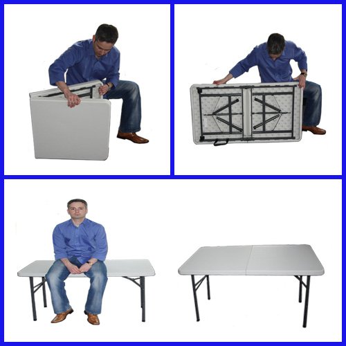 Heavy Duty Multifunction Foldable 4ft Trestle Table