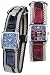  - Celltei - Sportsman - Red - Collar and Lead Set - Gold Color Watch Decorated with Gemstones - Size: Medium