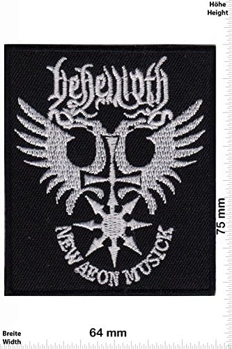 Patch - New Aeon Musick - Behemoth - Musicpatch - Rock - Vest - Iron on Patch - Embroidered Sign Applique Costume Gift - Give Away