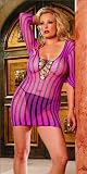 Striped Fishnet Dress from Silvermoon Striped Fishnet Dress from Silvermoon