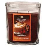 Colonial Candle Spiced Pumpkin 22 oz Scented Oval Jar Candles